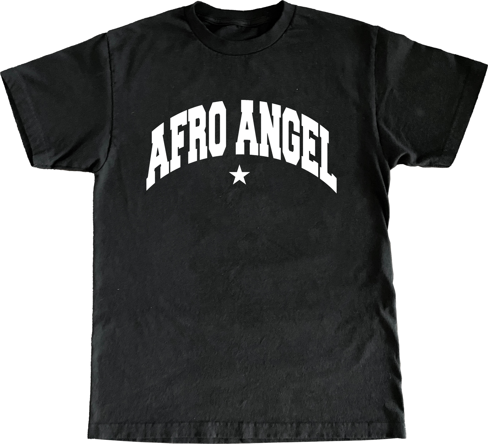 AFRO ANGEL TEE - BLACK