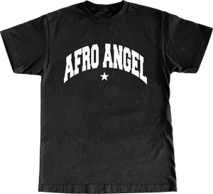 AFRO ANGEL TEE - BLACK