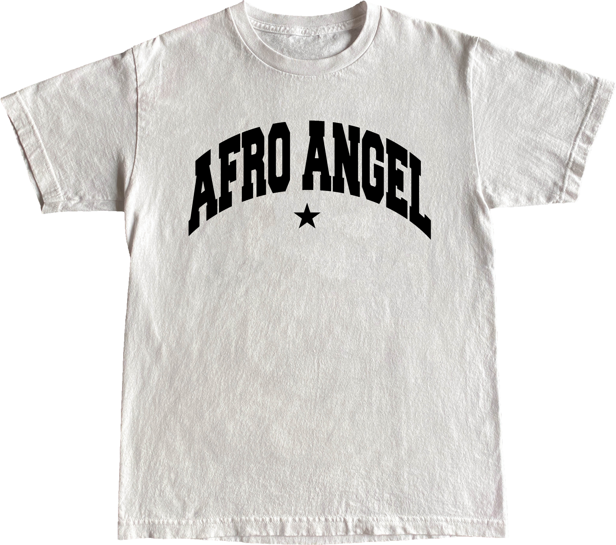 AFRO ANGEL TEE - WHITE