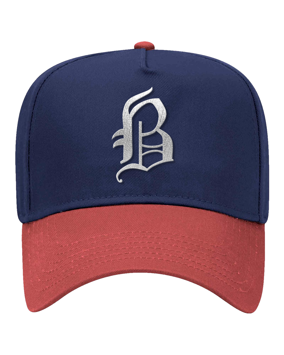 NAVY/RED B HAT