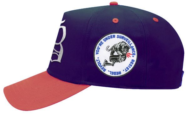 NAVY/RED B HAT