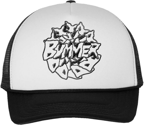 JAGGED SPIRAL TRUCKER - WHITE/BLACK