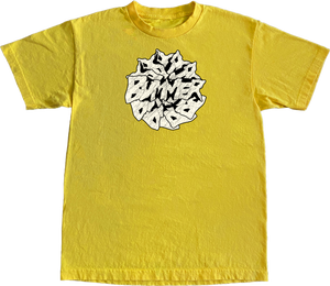 JAGGED SPIRAL TEE - YELLOW